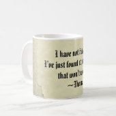 De beroemde Mok van het Citaat van het Succes van (Voorkant links)