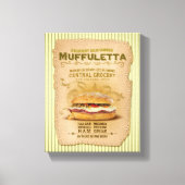 De beroemde Muffuletta sandwich Canvas Afdruk (Voorkant)