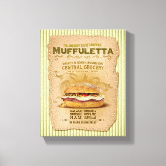 De beroemde Muffuletta sandwich Canvas Afdruk