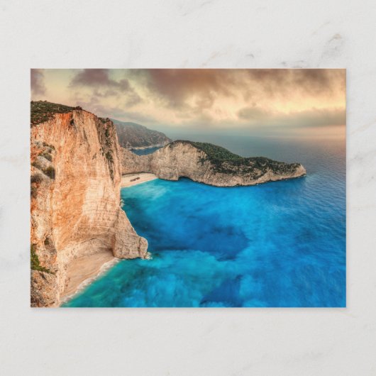 De beroemde Navagio (schipbreuk) op het eiland Zak Briefkaart (Voorkant)