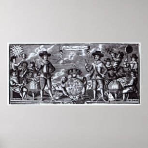 De beroemde ontdekkers van Engeland Poster