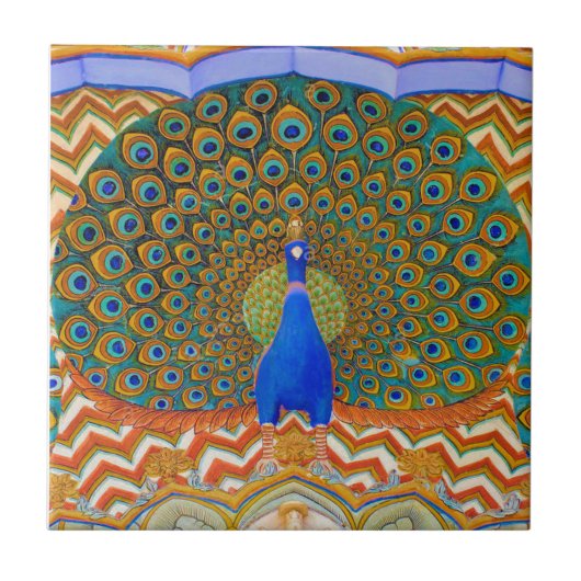 De beroemde Peacock Gate Tegeltje (Voorkant)