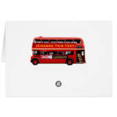 De beroemde Rode Bus van Londen (Achterkant Horizontaal)