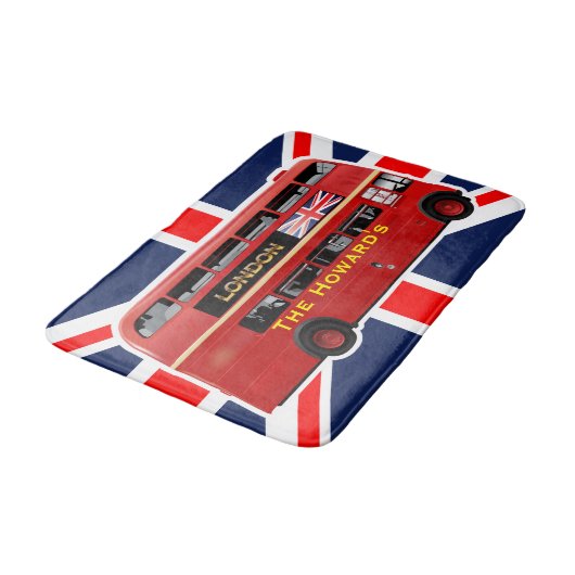 De beroemde Rode Bus van Londen Badmat (Gekanteld)