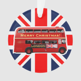 De beroemde Rode Bus van Londen Ornament