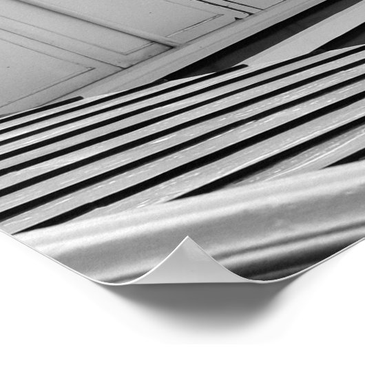 De beroemde Rode en Witte Awnings in Saratoga Race Poster (Hoek)