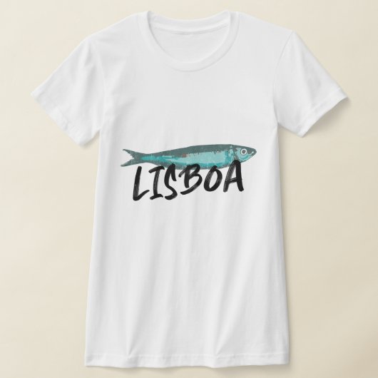 De beroemde sardine van het Lissabon Festival T-shirt (Laagn)