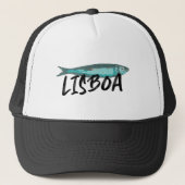 De beroemde sardine van het Lissabon Festival Trucker Pet (Voorkant)