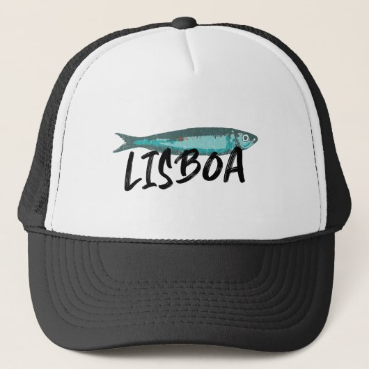 De beroemde sardine van het Lissabon Festival Trucker Pet (Voorkant)