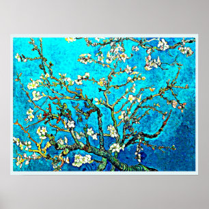 De beroemde schilderij van Van Gogh, Amandelbloese Poster