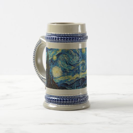 De beroemde schilderij van Van Gogh, De sterrennac Bierpul (Voorkant links)
