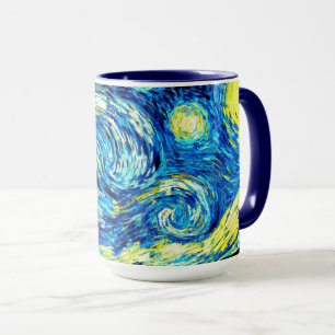 De beroemde schilderij van Van Gogh, De sterrennac Mok