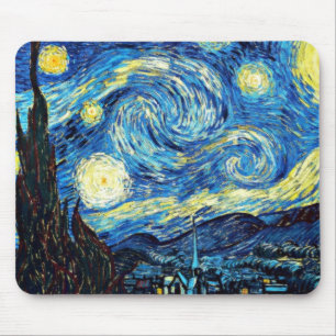 De beroemde schilderij van Van Gogh, De sterrennac Muismat