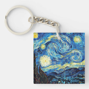 De beroemde schilderij van Van Gogh, De sterrennac Sleutelhanger