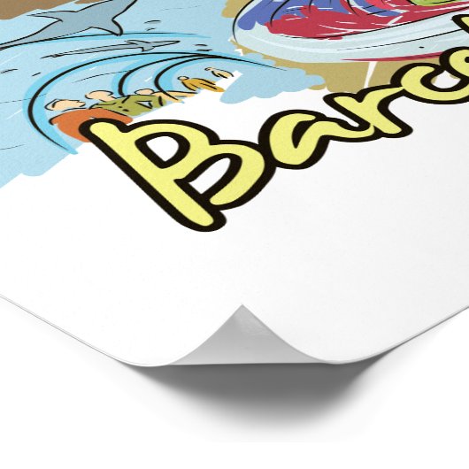 De beroemde stad Barcelona Poster (Hoek)