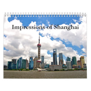 De beroemde stad China Kalender