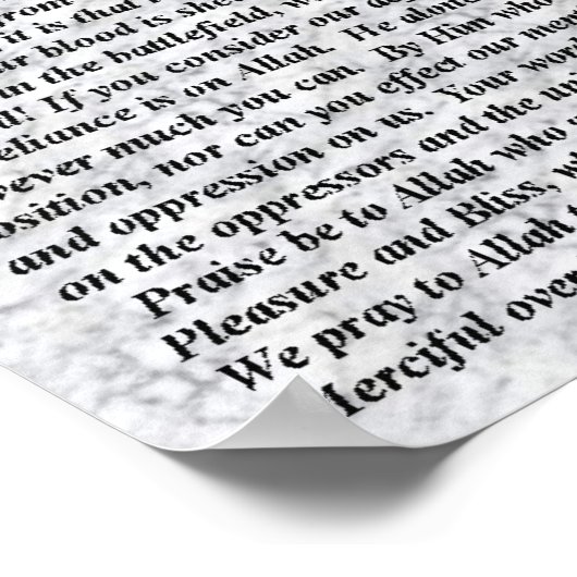 De beroemde toespraak van Zaynab Poster (Hoek)