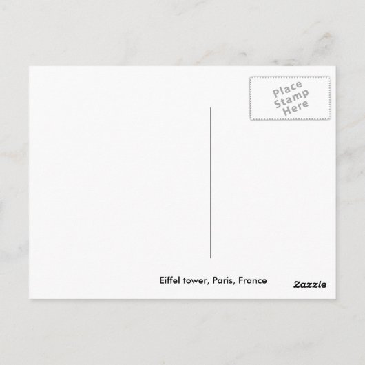 De beroemde toren briefkaart (Achterkant)