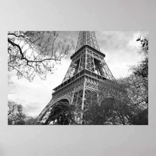 De beroemde toren op Canvas Poster (Voorkant)