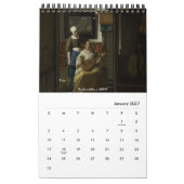 De beroemde Vermeer's Schilderkalender Kalender (Jan 2027)