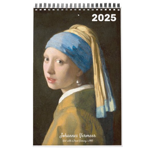 De beroemde Vermeer's Schilderkalender Kalender (Hoes)