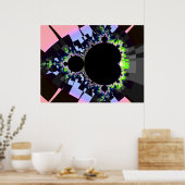 De beroemde volledige Mandelbrot set Poster (Keuken)