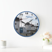 De beroemde windmolens van Mykonos, Griekenland Grote Klok (Huis)