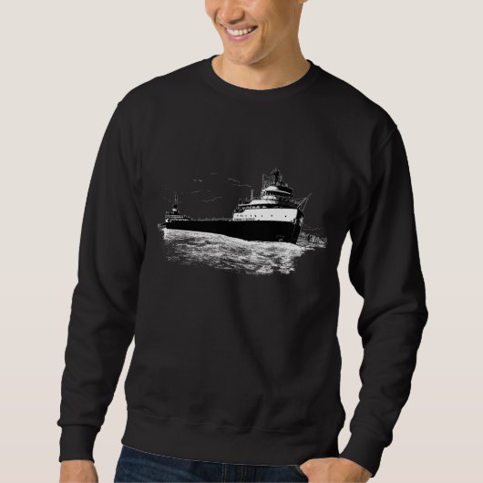 De beroemde zeescheepvaart Edmund Fitzgerald Trui (Voorkant)