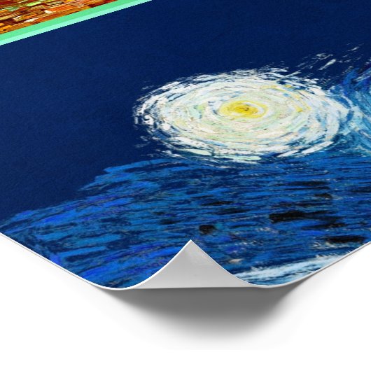 De beroemde Zonnebloemen van Van Gogh Poster (Hoek)