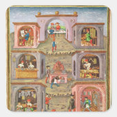 De beroepen vierkante sticker (Voorkant)