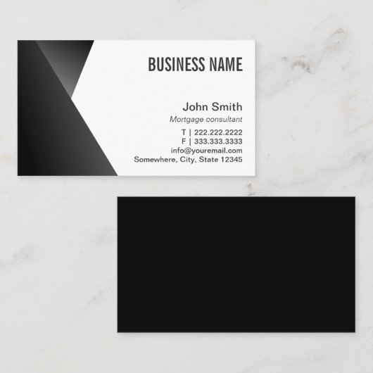 De Beroeps van de Agent van de hypotheek Visitekaartje (Voorkant / Achterkant)