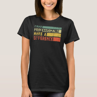 De beroeps van de para maken een verschil t-shirt