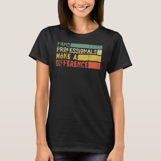 De beroeps van de para maken een verschil t-shirt (Voorkant)