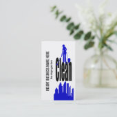 De beroeps van de schoonmaakdienst PERSONALIZE Visitekaartje (Staand voorkant)