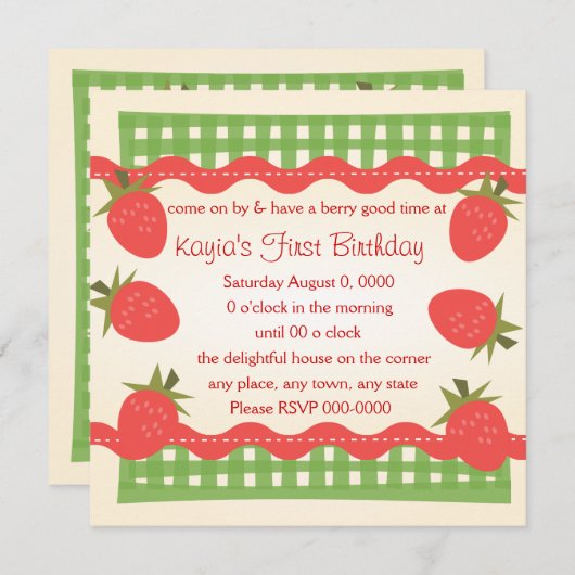 De Berry Basket Kaart (Voorkant / Achterkant)