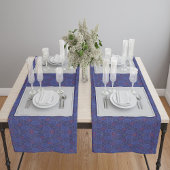 De Berry bloemenregenachtige strooivezels getextur Korte Tafelloper