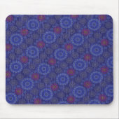 De Berry bloemenregenachtige strooivezels getextur Muismat (Voorkant)