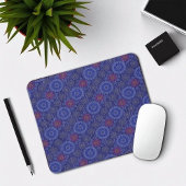 De Berry bloemenregenachtige strooivezels getextur Muismat