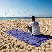 De Berry bloemenregenachtige strooivezels getextur Strandlaken