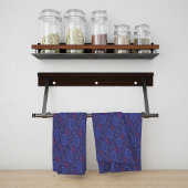 De Berry bloemenregenachtige strooivezels getextur Theedoek