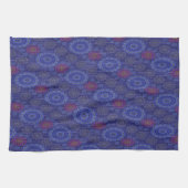 De Berry bloemenregenachtige strooivezels getextur Theedoek (Horizontaal)