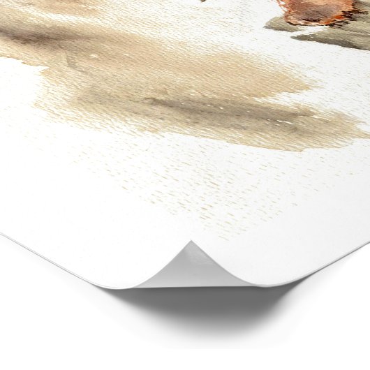 De Berserker – Waterverf van Tracy Lesch Poster (Hoek)