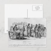 De beruchte mensen uit La Caricature Briefkaart (Voorkant / Achterkant)
