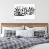 De beruchte mensen uit La Caricature Canvas Afdruk (Insitu (Slaapkamer))