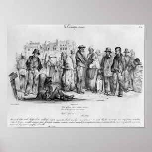 De beruchte mensen uit La Caricature Poster