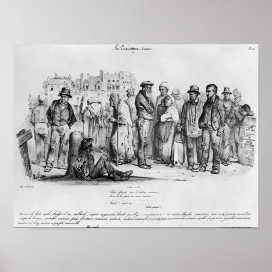 De beruchte mensen uit La Caricature Poster (Voorkant)