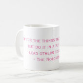 De beruchte Mok van het citaat RBG (Voorkant links)