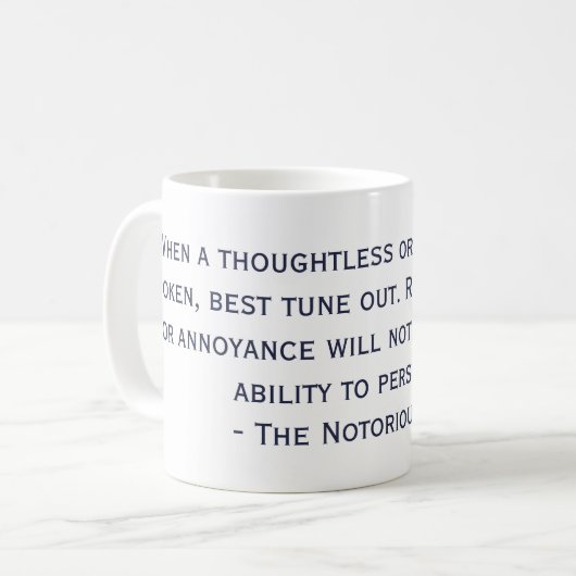 De beruchte Mok van het citaat RBG (Voorkant links)