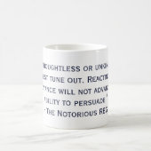 De beruchte Mok van het citaat RBG (Center)