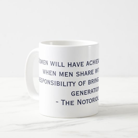 De beruchte Mok van het Citaat RBG (Voorkant links)